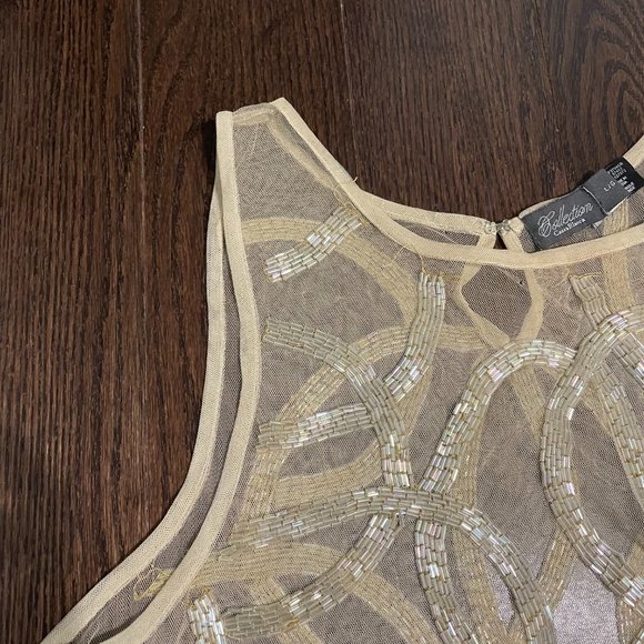 Costa Blanca Beaded Mesh Top - Picture 4 of 10
